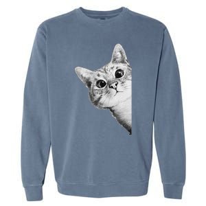 Funny Ninja Cat Meme Gift Garment-Dyed Sweatshirt