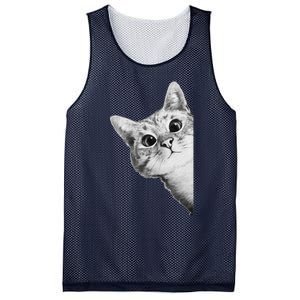 Funny Ninja Cat Meme Gift Mesh Reversible Basketball Jersey Tank