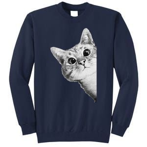 Funny Ninja Cat Meme Gift Tall Sweatshirt