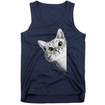 Funny Ninja Cat Meme Gift Tank Top