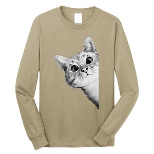 Funny Ninja Cat Meme Gift Long Sleeve Shirt