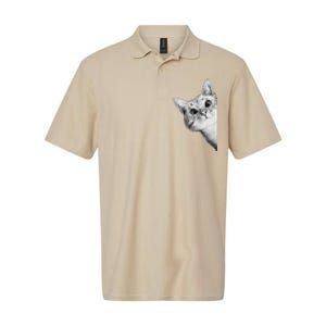 Funny Ninja Cat Meme Gift Softstyle Adult Sport Polo