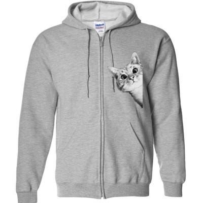 Funny Ninja Cat Meme Gift Full Zip Hoodie