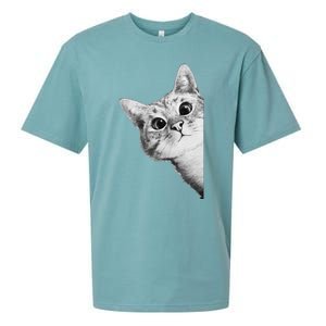 Funny Ninja Cat Meme Gift Sueded Cloud Jersey T-Shirt