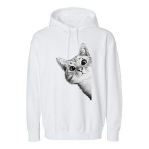 Funny Ninja Cat Meme Gift Garment-Dyed Fleece Hoodie