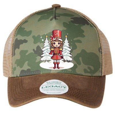 Female Nutcracker Christmas Themed  Legacy Tie Dye Trucker Hat