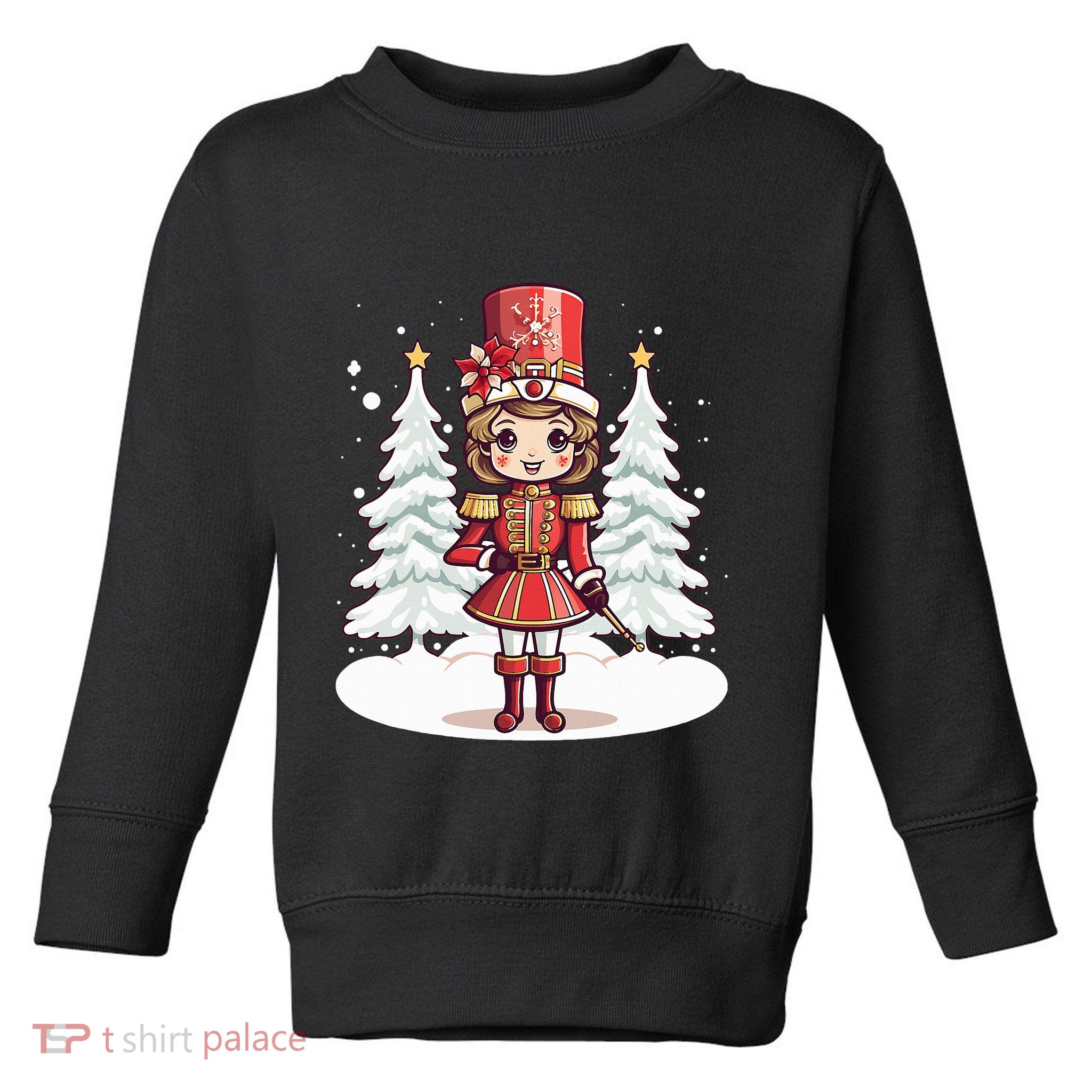 Female Nutcracker Christmas Themed  Toddler Sweatshirt