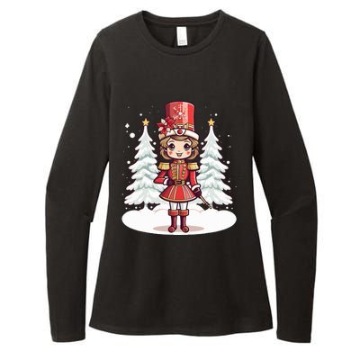 Female Nutcracker Christmas Themed  Womens CVC Long Sleeve Shirt