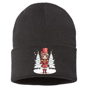 Female Nutcracker Christmas Themed  Sustainable Knit Beanie