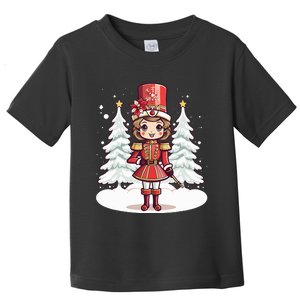 Female Nutcracker Christmas Themed  Toddler T-Shirt