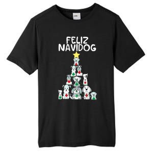 Feliz Navidog Christmas Dog Funny Cute Xmas Tree Tall Fusion ChromaSoft Performance T-Shirt