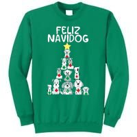 Feliz Navidog Christmas Dog Funny Cute Xmas Tree Sweatshirt