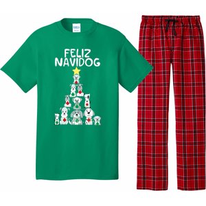 Feliz Navidog Christmas Dog Funny Cute Xmas Tree Pajama Set