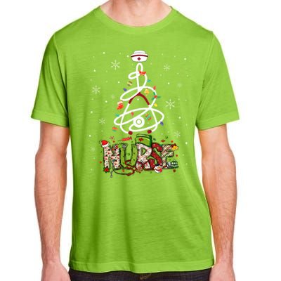 Funny Nurse Christmas Cute Xmas Nursing Scrub Top Gift Adult ChromaSoft Performance T-Shirt