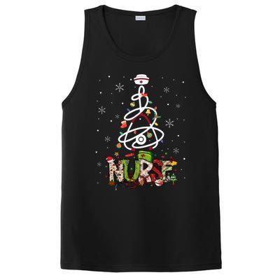 Funny Nurse Christmas Cute Xmas Nursing Scrub Top Gift PosiCharge Competitor Tank