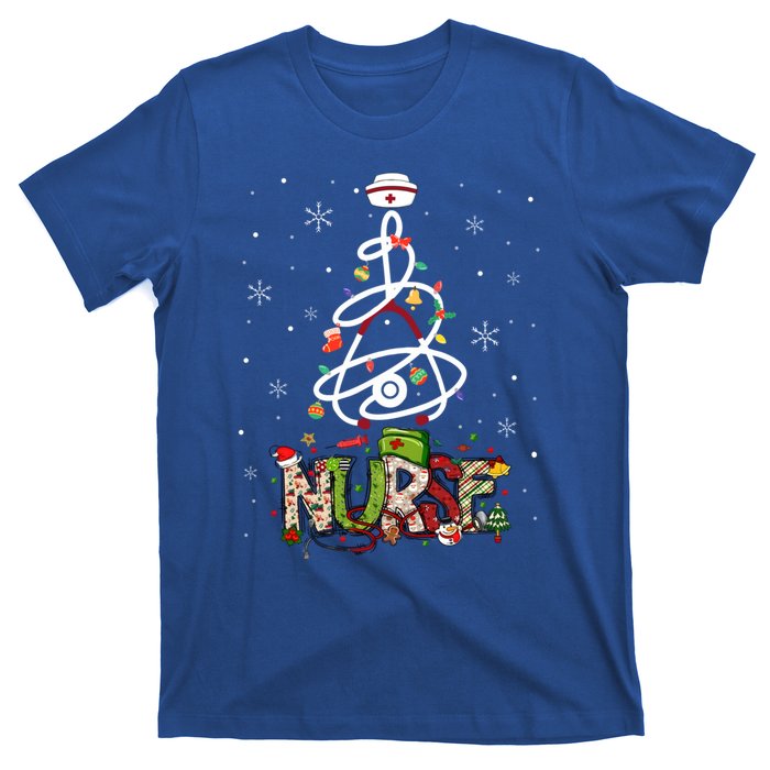 Funny Nurse Christmas Cute Xmas Nursing Scrub Top Gift T-Shirt