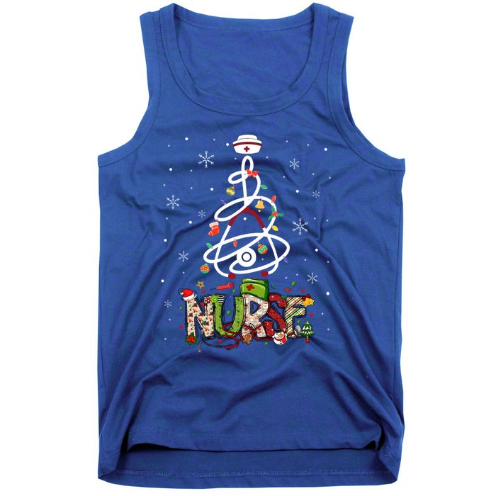 Funny Nurse Christmas Cute Xmas Nursing Scrub Top Gift Tank Top