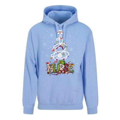 Funny Nurse Christmas Cute Xmas Nursing Scrub Top Gift Unisex Surf Hoodie