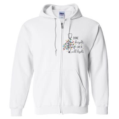 Funny Nurse Christmas Rn Full Zip Hoodie