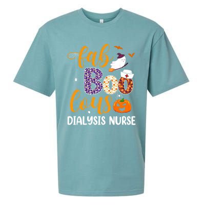 Fabulous Nurse Costume Faboolous Dialysis Nurse Boo Crew Gift Sueded Cloud Jersey T-Shirt