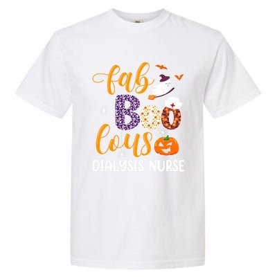 Fabulous Nurse Costume Faboolous Dialysis Nurse Boo Crew Gift Garment-Dyed Heavyweight T-Shirt