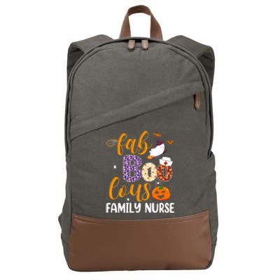 Fabulous Nurse Costume Faboolous Family Nurse Boo Crew Cute Gift Cotton Canvas Backpack