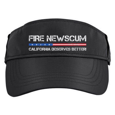Fire Newscum California Deserves Better Gavin Newsom Adult Drive Performance Visor