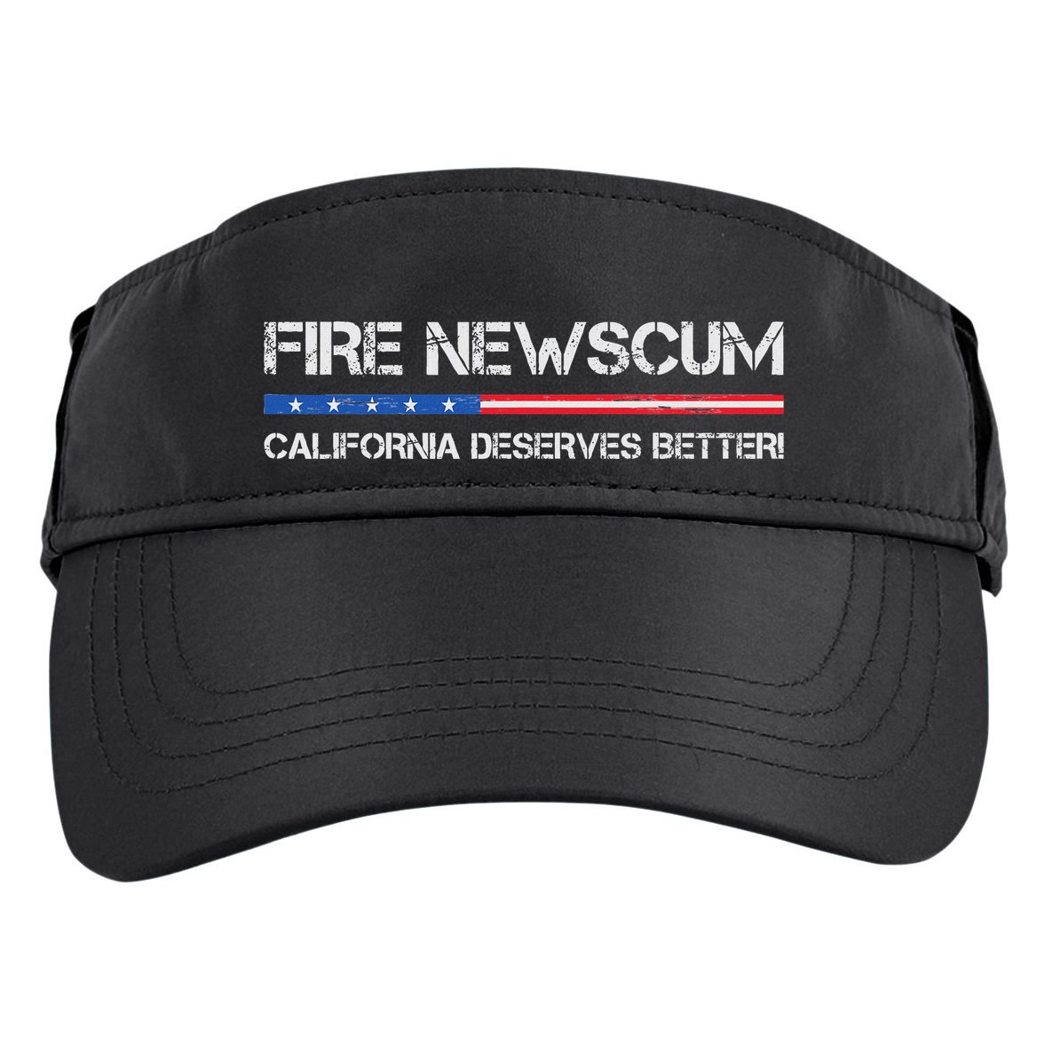Fire Newscum California Deserves Better Gavin Newsom Adult Drive Performance Visor