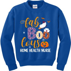 Fabulous Nurse Costume Faboolous Home Health Nurse Boo Crew Cute Gift Kids Sweatshirt