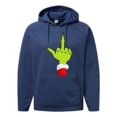 Funny & Naughty Christmas Top Adult Humor Anti Christmas Performance Fleece Hoodie