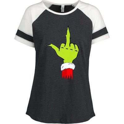 Funny & Naughty Christmas Top Adult Humor Anti Christmas Enza Ladies Jersey Colorblock Tee