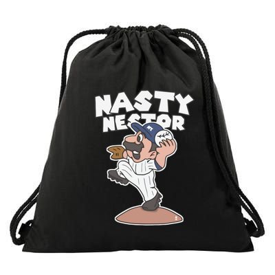 Funny Nestor Cortes Jr. And Matt Carpenter Super Stache Legend Baseball Drawstring Bag