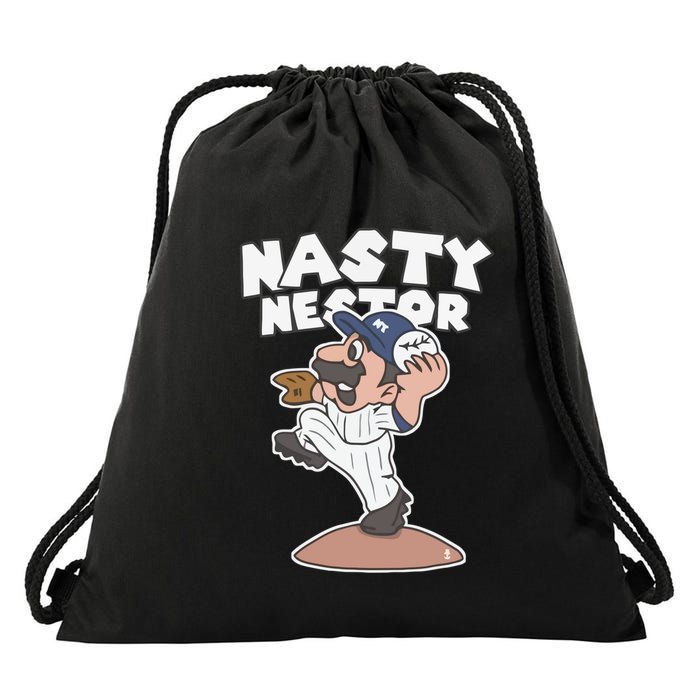 Funny Nestor Cortes Jr. And Matt Carpenter Super Stache Legend Baseball Drawstring Bag