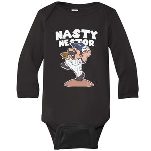 Funny Nestor Cortes Jr. And Matt Carpenter Super Stache Legend Baseball Baby Long Sleeve Bodysuit