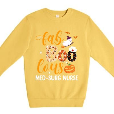 Fabulous Nurse Costume Faboolous Med Surg Nurse Halloween Cute Gift Premium Crewneck Sweatshirt