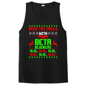 Funny Nurse Cardiologist Nursing Ugly Christmas Beta Blocker Funny Gift PosiCharge Competitor Tank