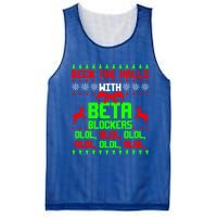 Funny Nurse Cardiologist Nursing Ugly Christmas Beta Blocker Funny Gift Mesh Reversible Basketball Jersey Tank