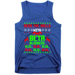 Funny Nurse Cardiologist Nursing Ugly Christmas Beta Blocker Funny Gift Tank Top