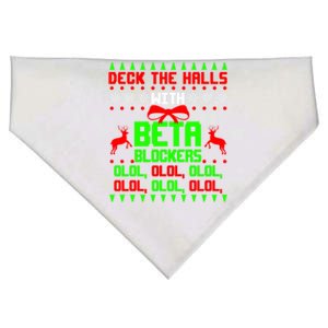 Funny Nurse Cardiologist Nursing Ugly Christmas Beta Blocker Funny Gift USA-Made Doggie Bandana