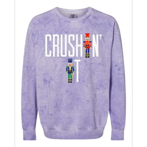 Fun Nut Cracker Traditional Decorative Nutcracker Colorblast Crewneck Sweatshirt