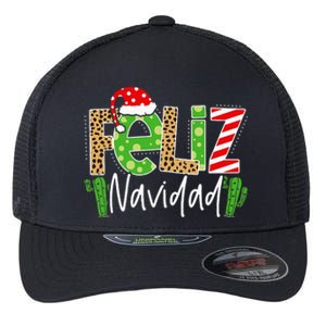 Feliz Navidad Cactus Spanish Christmas Matching Pajamas Flexfit Unipanel Trucker Cap