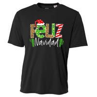 Feliz Navidad Cactus Spanish Christmas Matching Pajamas Cooling Performance Crew T-Shirt