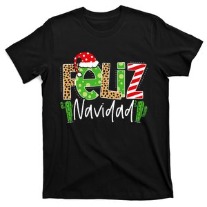 Feliz Navidad Cactus Spanish Christmas Matching Pajamas T-Shirt