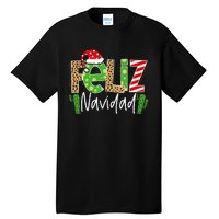 Feliz Navidad Cactus Spanish Christmas Matching Pajamas Tall T-Shirt