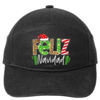 Feliz Navidad Cactus Spanish Christmas Matching Pajamas 7-Panel Snapback Hat