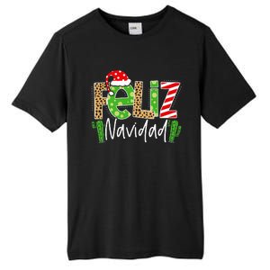 Feliz Navidad Cactus Spanish Christmas Matching Pajamas Tall Fusion ChromaSoft Performance T-Shirt