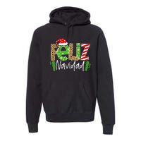 Feliz Navidad Cactus Spanish Christmas Matching Pajamas Premium Hoodie