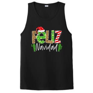 Feliz Navidad Cactus Spanish Christmas Matching Pajamas PosiCharge Competitor Tank