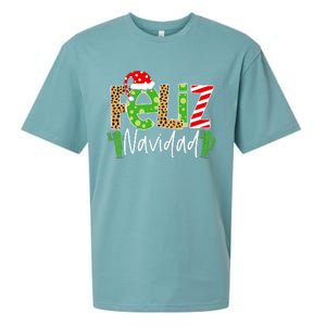 Feliz Navidad Cactus Spanish Christmas Matching Pajamas Sueded Cloud Jersey T-Shirt