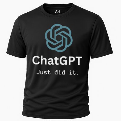 Funny Nerd Chatgpt Just Did It Design Cooling Performance Crew T-Shirt